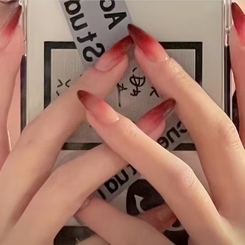 24 Pcs Red Ombre Nails BUY ONE GET ONE FREE